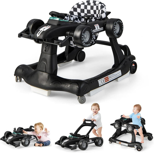 4-in-1 Baby Walker – Foldable Activity Car with 3 Adjustable Heights