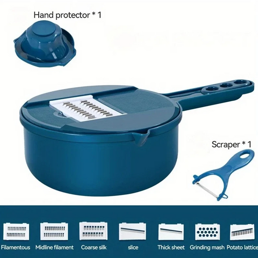 7-in-1 Multifunctional Vegetable Cutter/Slicer/Grazor Kitchen Tool